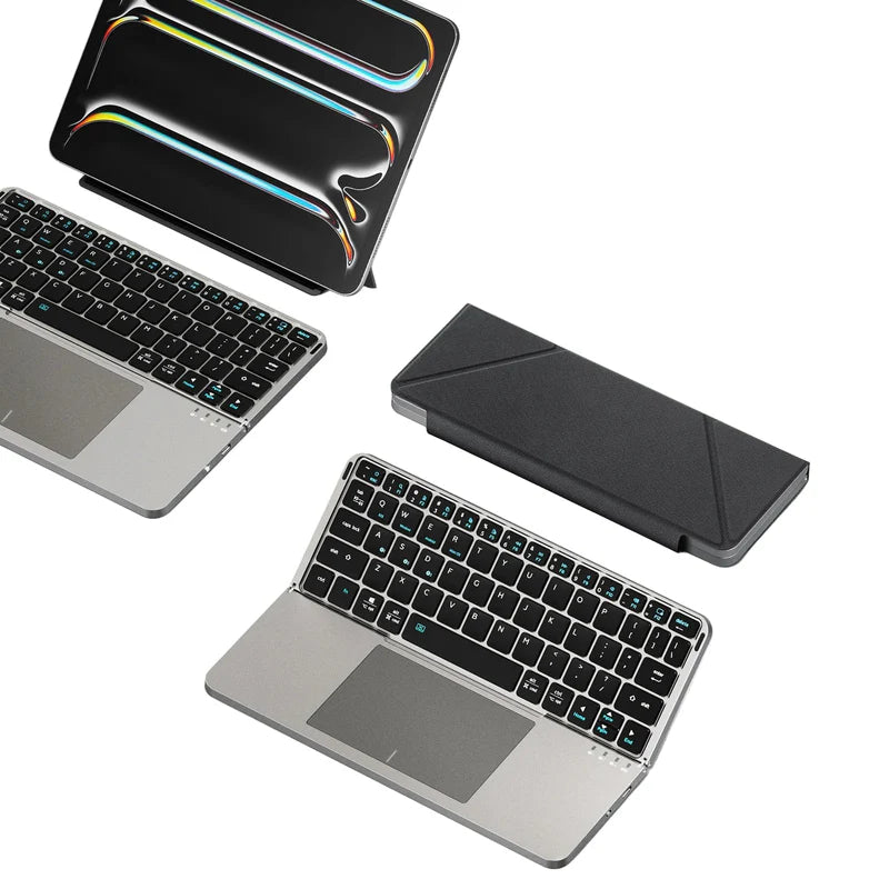 KeyFold Pro | Opvouwbaar Toetsenbord met Touchpad - Laptopervaring, zonder laptop!