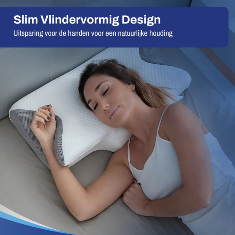 ErgoZen | Ergonomisch Memory Foam Hoofdkussen - Zeg vaarwel tegen nek- en schouderklachten!